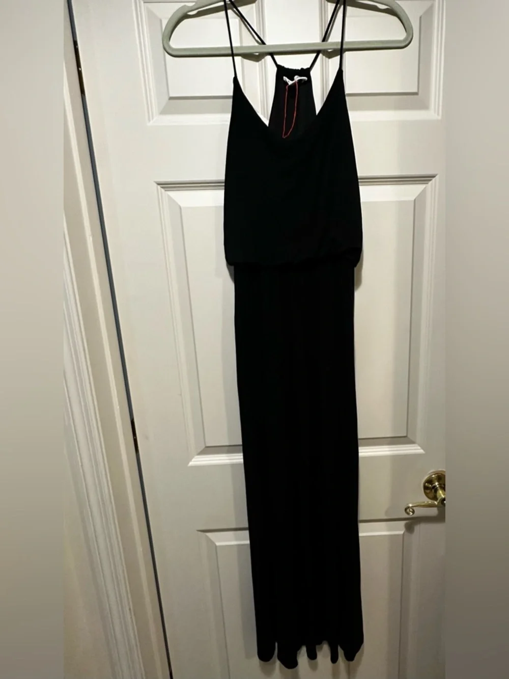 Black Jumpsuit V Neck Racerback Small